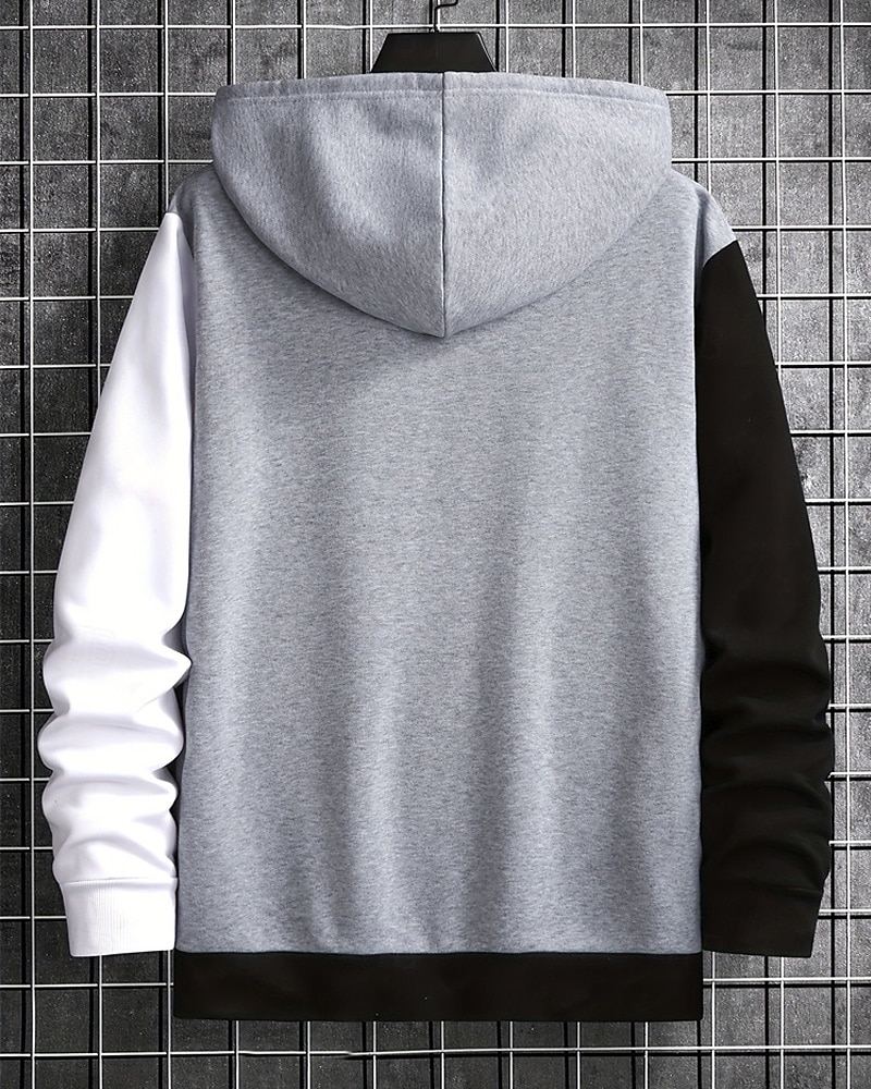 Per uomo Felpa con cappuccio Felpa con cappuccio a zip intera Felpe con cappuccio e zip Giacca in Pile Felpa con cappuccio in pile Bianco Con Cappuccio Semplice Patchwork Tasca Sport & Outdoor del 2025 a $22.99 –P3