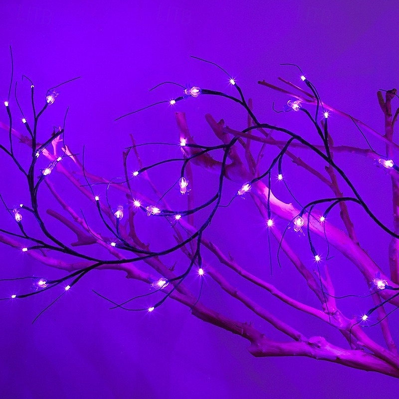 LED Halloween Decorative Branch Lights with Bat Pumpkin Vine Design Battery Operated Festival Atmosphere Lighting for Bar, Party, Indoor & Outdoor Decor 2026 - $26.99 –P2
