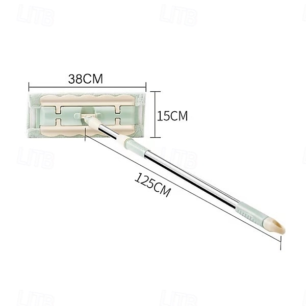 Queens Finders, mocio in microfibra girevole a 360 gradi, mocio piatto regolabile con manico in acciaio inossidabile e 4 panni lavabili riutilizzabili per la pulizia della casa del 2025 a $23.99 –P25