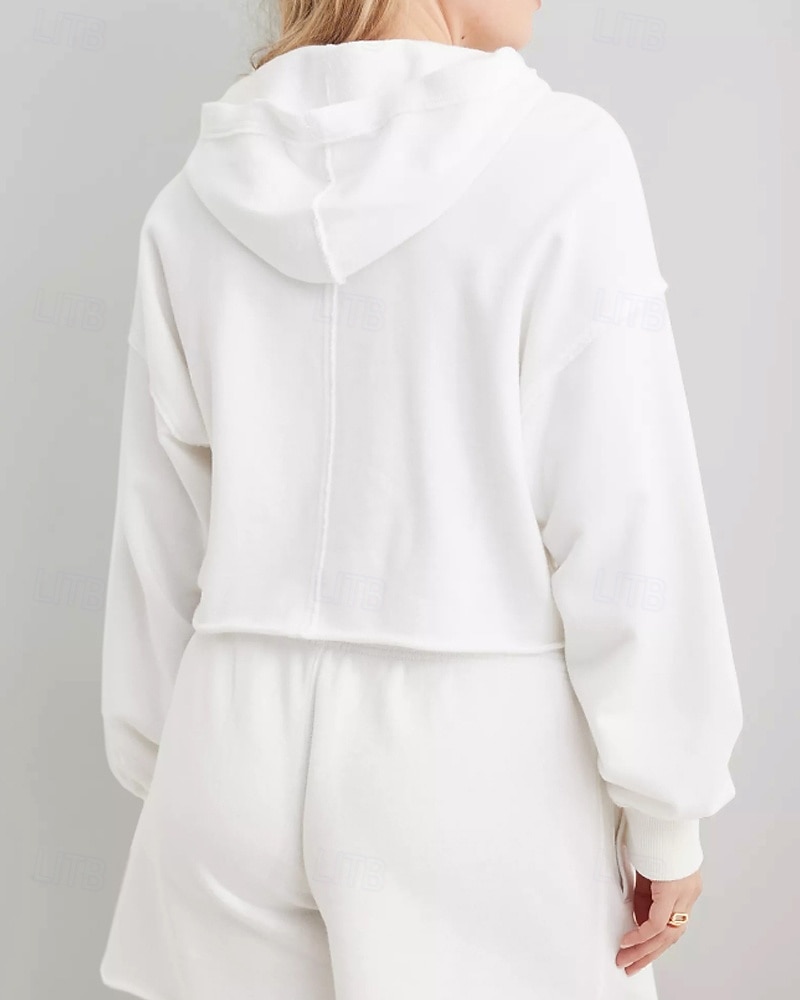 Per donna Giacca con Cappuccio Caldo Confortevole Patchwork Moda Semplice Uscire Weekend Pullover Regolare Con Cappuccio Vestibilità regolare Manica Lunga Capispalla Nero Grigio chiaro Rosso rosa del 2025 a $24.99 –P16