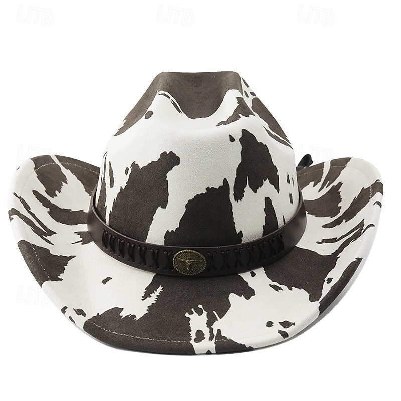 Cappello da cowboy retrò in denim con tesa larga, 1 pezzo, cinturino in omaggio, resistente alla deformazione, adatto per attività all'aperto del 2025 a $51.99 –P1