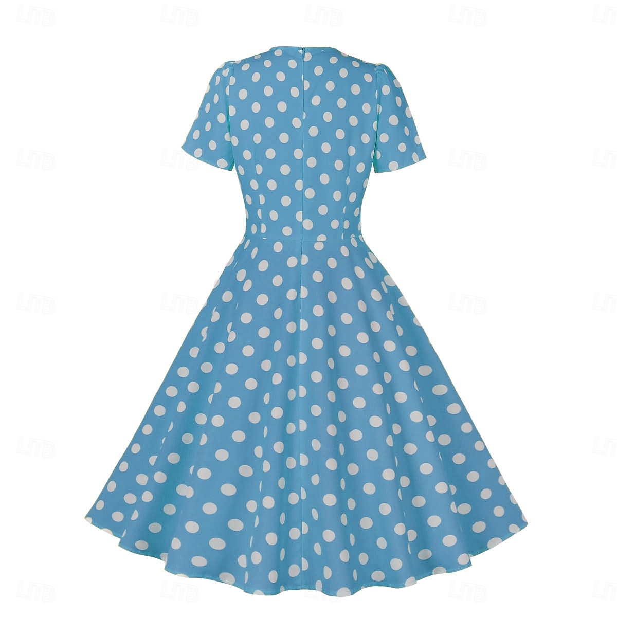 Rétro Vintage Années 1950 Rockabilly Midi Robe trapèze Robe Évasée À pois Col rond Femmes Vacances Occasionnel Soirée à thème rétro Adultes Robe Printemps & Été de 2025 ? $32.99 –P12