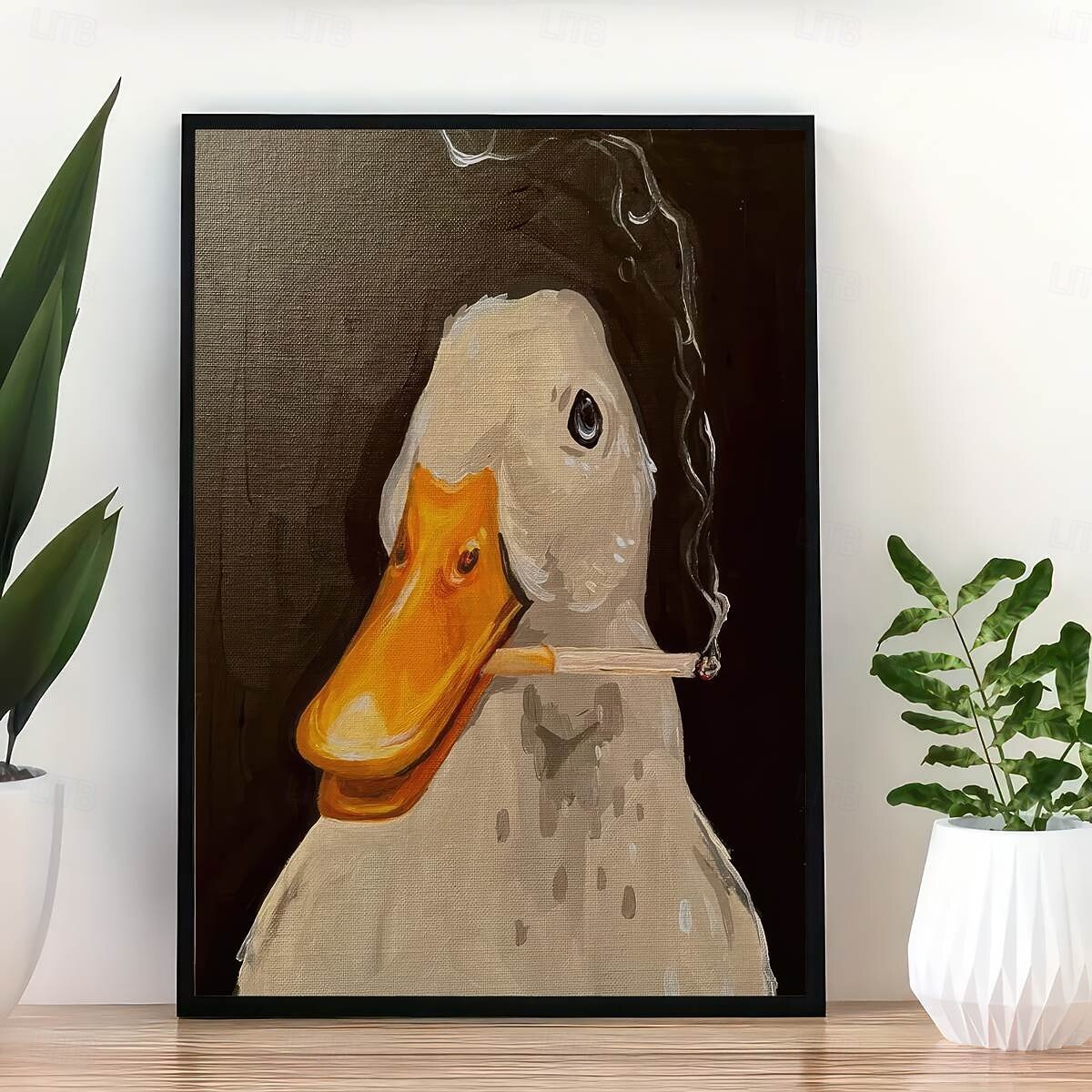 1pc Duck Fun Illustration Poster Creative Idea Poster Wall Art Wall Decor Canvas Art Wall Art Painting Canvas Wall Art For Living Room Bedroom Painting Decor No Framed 2026 - $12.99 –P6