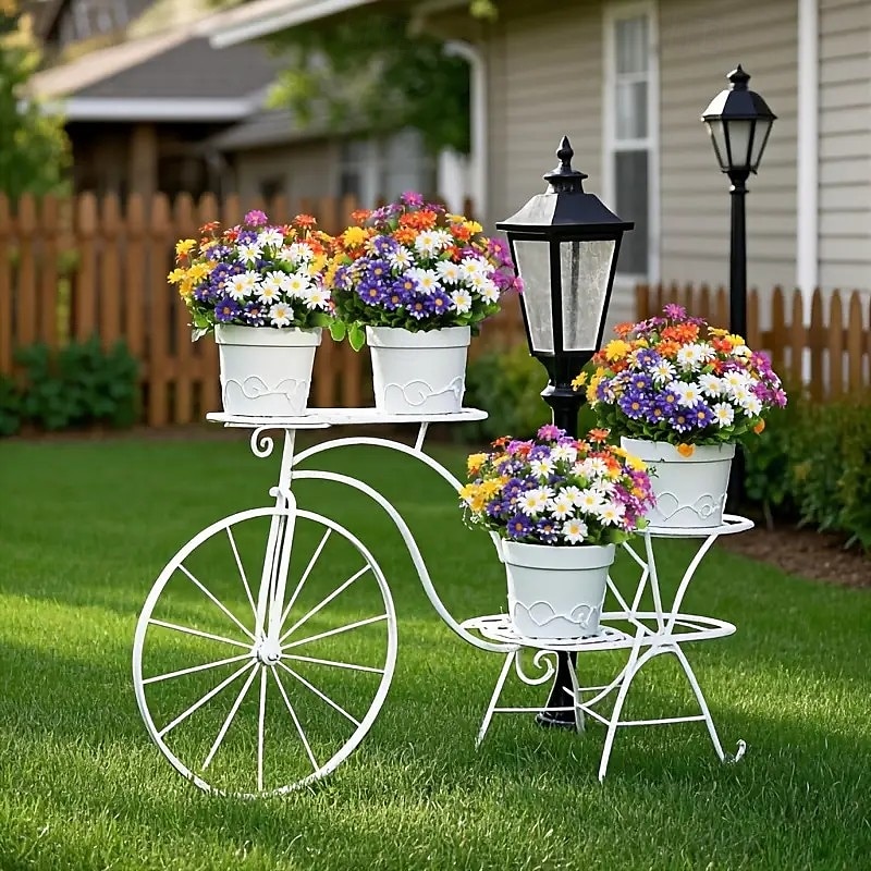 10 fiori artificiali da esterno, decorazioni floreali in plastica, bouquet di margherite artificiali resistenti ai raggi UV, arbusti di fiori artificiali per casa, hotel, ufficio, feste di matrimonio, del 2026 a $22.99 –P9