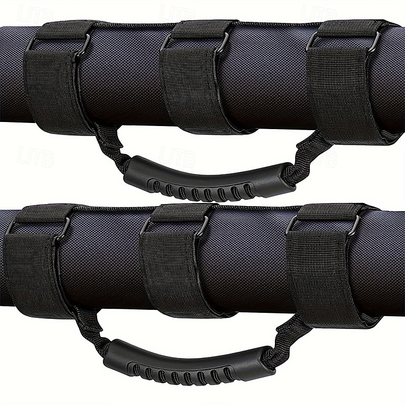 1 יחידות ידיות אחיזה חזקות לג'יפים, UTVs ו-Trucks עם עיצוב של 3 רצועות, מתאים למוטות התהפכות בגודל 1 1/2 עד 3 אינץ', גישה מאובטחת מצד שמאל לבטיחות משופרת, רצועות ניילון עמידות 2025 - $15.99 –P3