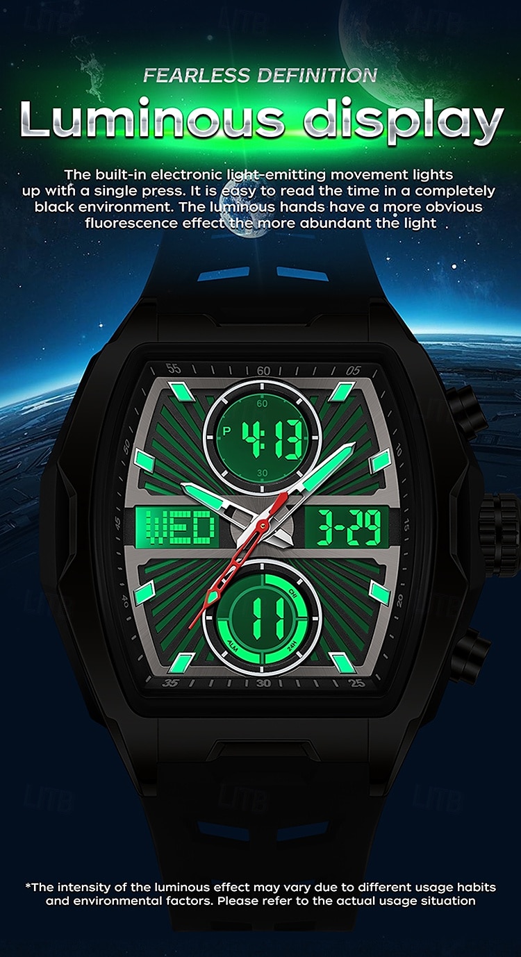 SANDA подарок для женщин и мужчин цифровые часы большой циферблат спортивные часы на открытом воздухе повседневные светящиеся часы-стоп будильник таймер силиконовые часы 2026 - $37.99 –P7