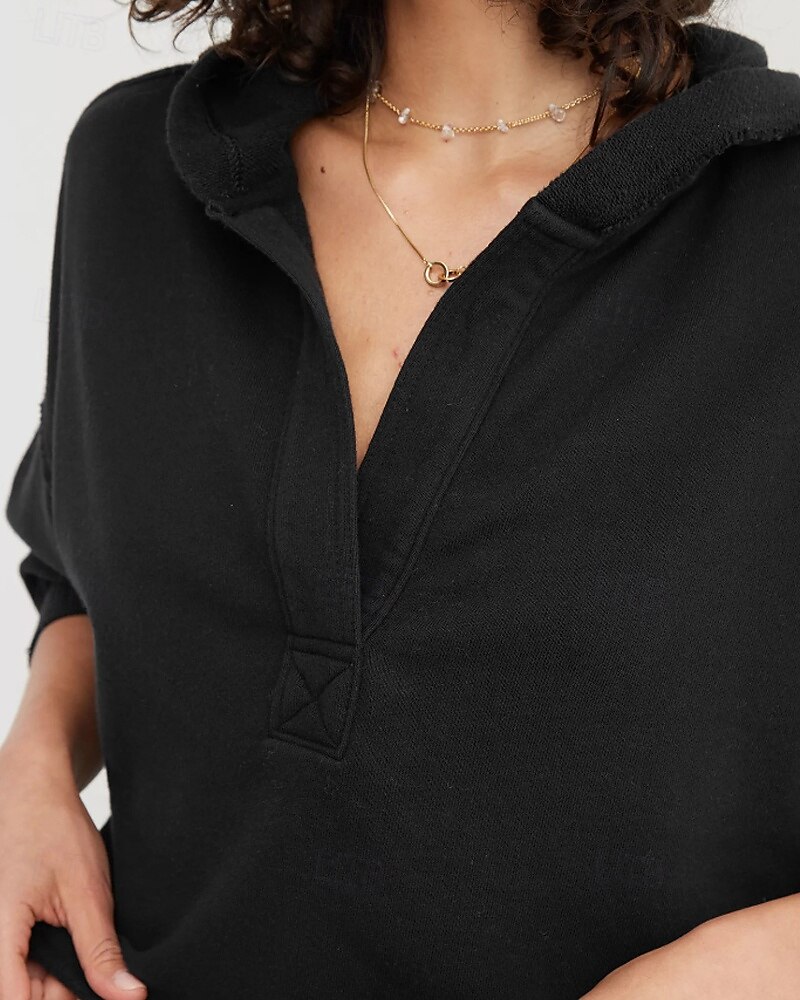 Per donna Giacca con Cappuccio Caldo Confortevole Patchwork Moda Semplice Uscire Weekend Pullover Regolare Con Cappuccio Vestibilità regolare Manica Lunga Capispalla Nero Grigio chiaro Rosso rosa del 2025 a $24.99 –P19