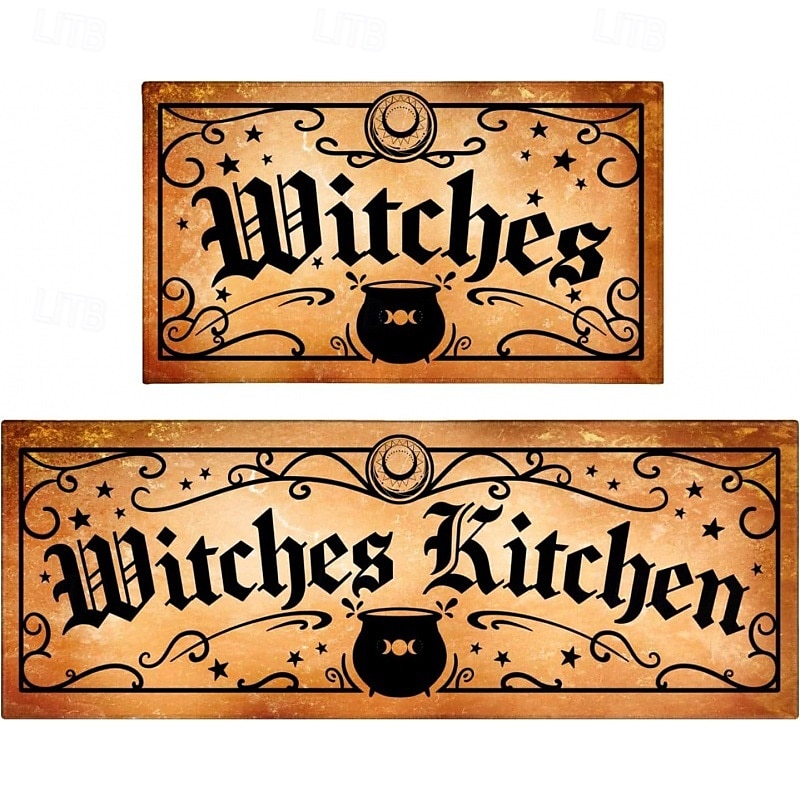 2pcs Halloween Kitchen Rugs and Mats Non-Slip Anti-Fatigue Kitchen Rug Set for Entryway ,Kitchen and Laundry 2025 - $2.49 –P10