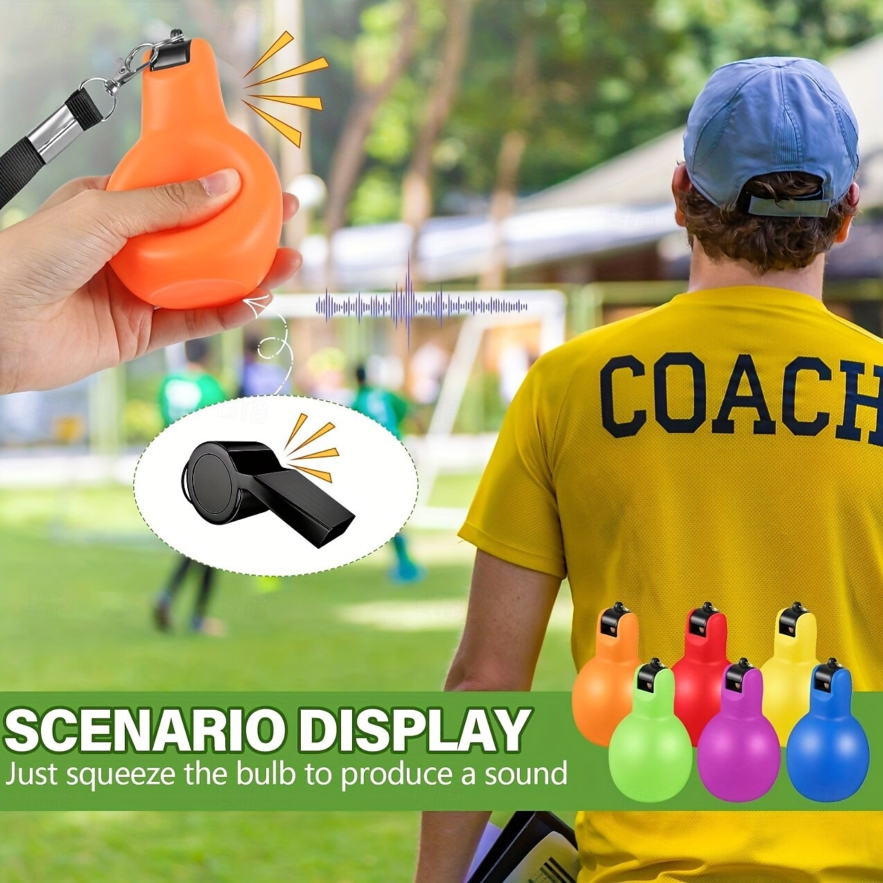 1 silbato de mano de PVC duradero y fuerte.&amp;Sonido claro para entrenadores, profesores y árbitros. Ideal para Halloween, Día de los Inocentes, Día del Maestro y Día del Padre. Uso versátil en 2025 - $9.49 –P6