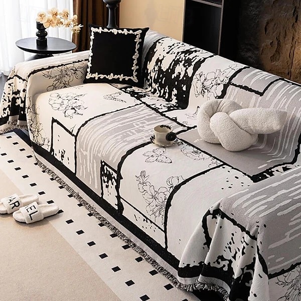 Vintage Chenille Anti-Scratch Sofa Protector Throw Couch Cover Pet Friendly 2025 - $47.99 –P11