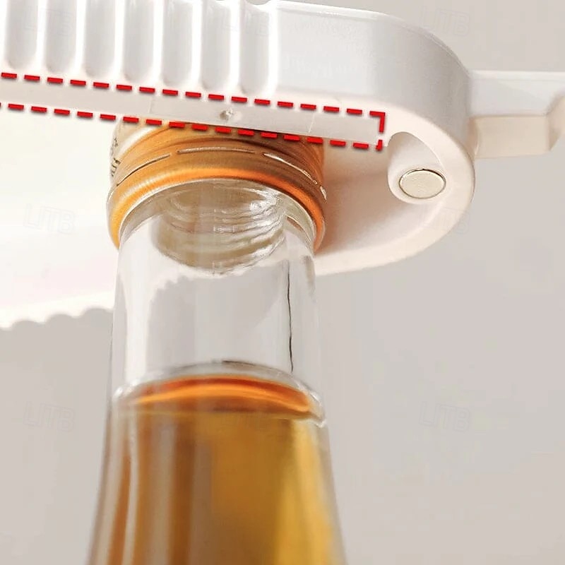 Abridor de potes multifuncional com 2 unidades – abridor de garrafas manual universal &removedor de tampa de lata com design magnético, abridor de tampa de fácil remoção para uso na cozinha de 2025 por $15.99 –P5