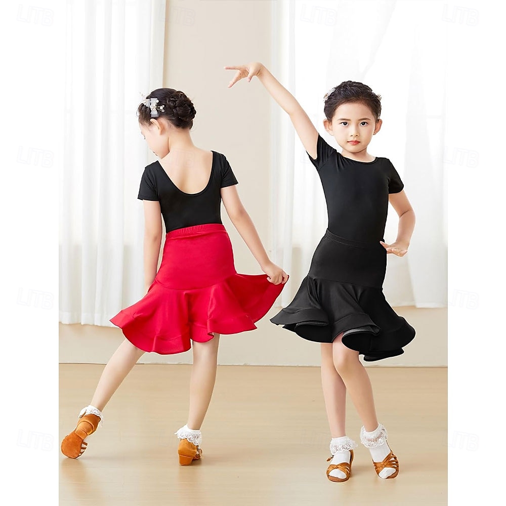 Gonne asimmetriche a spina di pesce con fianchi da ballo latino per ragazze che ballano salsa tango samba del 2025 a $24.99 –P4