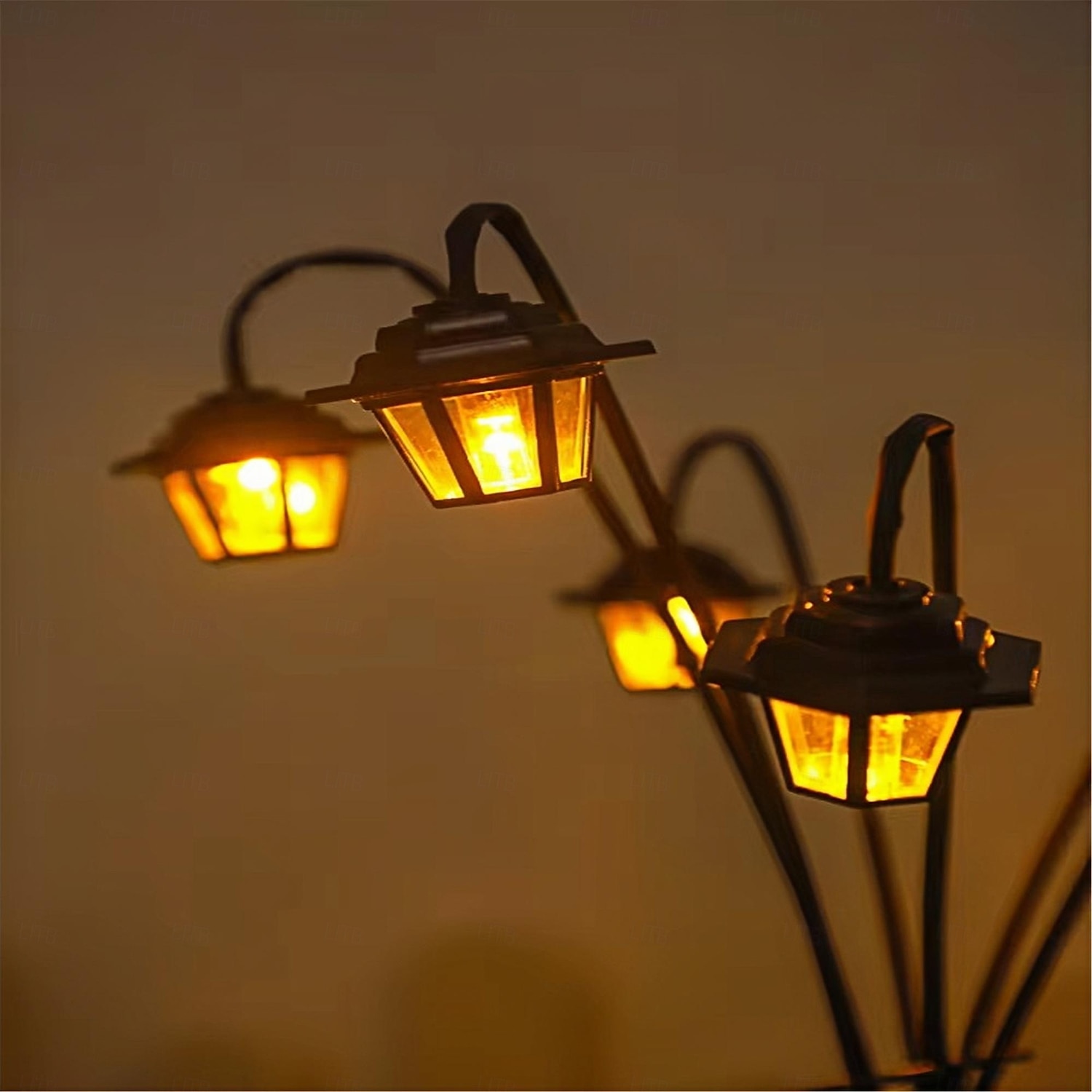 Solar Lights Retro Lantern Decorative Light Solar-Powered 6led Retro Street Lamp Shaped Decorative Light Suitable For Garden Courtyard 1pc 2025 - $14.99 –P4