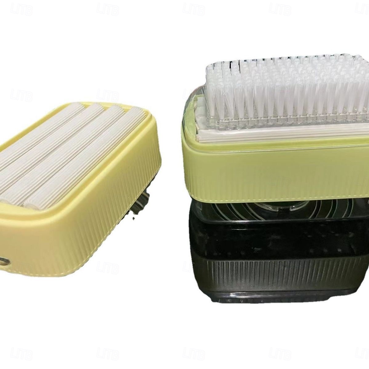 multifunktionale Seifenschaumbox mit Rolle&amp;Kleiderreinigungsbürste mit geriffeltem Griff, Seifenschaum aus Kunststoff, Wäschebox, perfekt für die Wäsche&amp;Körperpflege, Seifenspender 2025 - $12.99 –P14