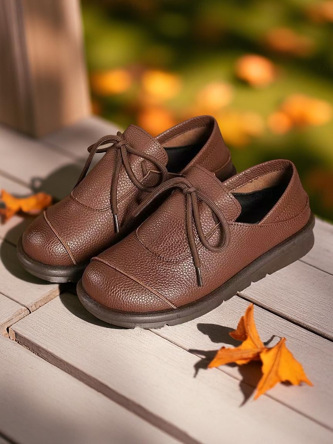 Chaussures décontractées à lacets marron foncé pour femmes, chaussures plates souples et confortables, idéales pour les promenades quotidiennes, les sorties décontractées et les voyages de 2025 ? $24.99 –P2