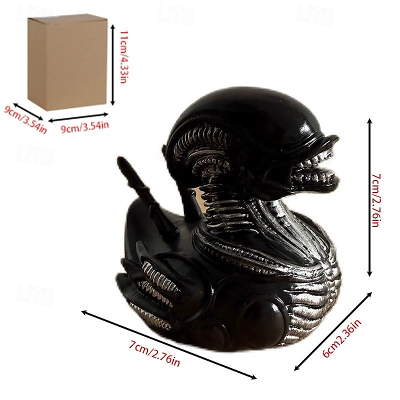 Special-Shaped Duck Ornament, Alien Duck Statue, Wicked Funny Resin Duck, Home Decoration Ornament, Car Ornament 2025 - $28.99 –P5