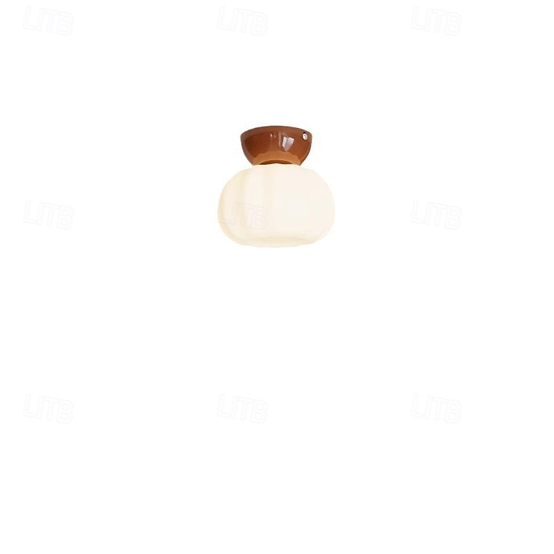 Plafonnier d'allée, plafonnier en verre, lustre de plafond, luminaire de plafond semi-encastré, 85-265 V de 2025 ? $47.99 –P6
