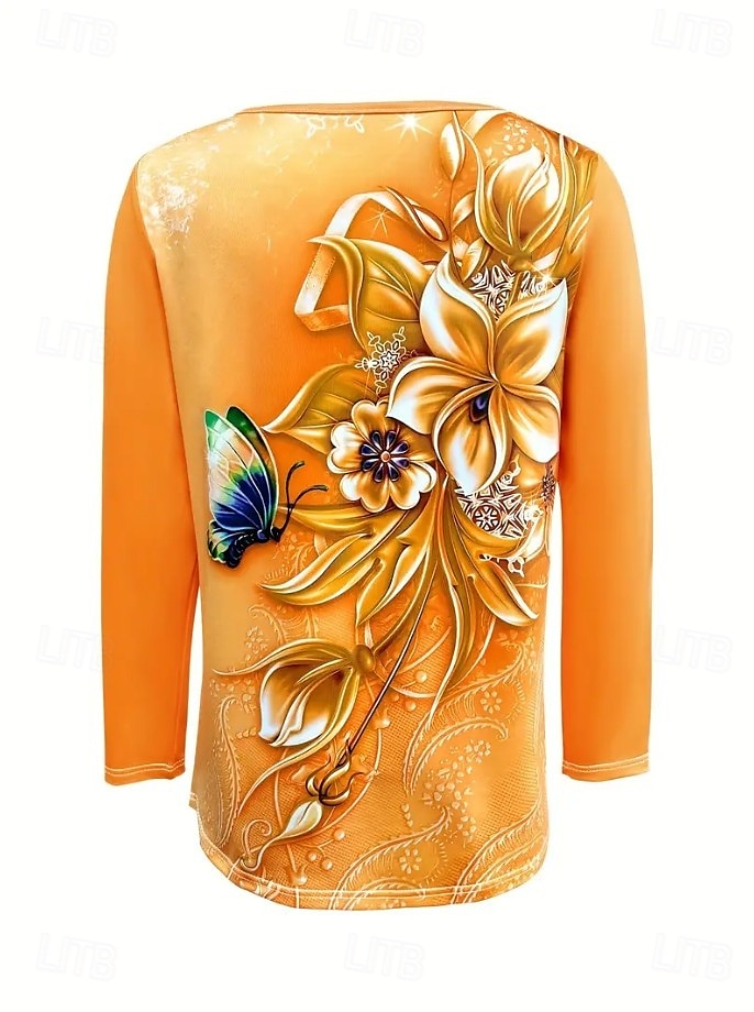 Per donna Maglietta Floreale Grafico Geometrico Bohemien Vintage Tropicale Manica Corta Girocollo Top Regolari Quotidiano Uscire Weekend Stampato Giallo Rosso Blu Bianco sporco Grigio Estate Primavera del 2025 a $19.99 –P2