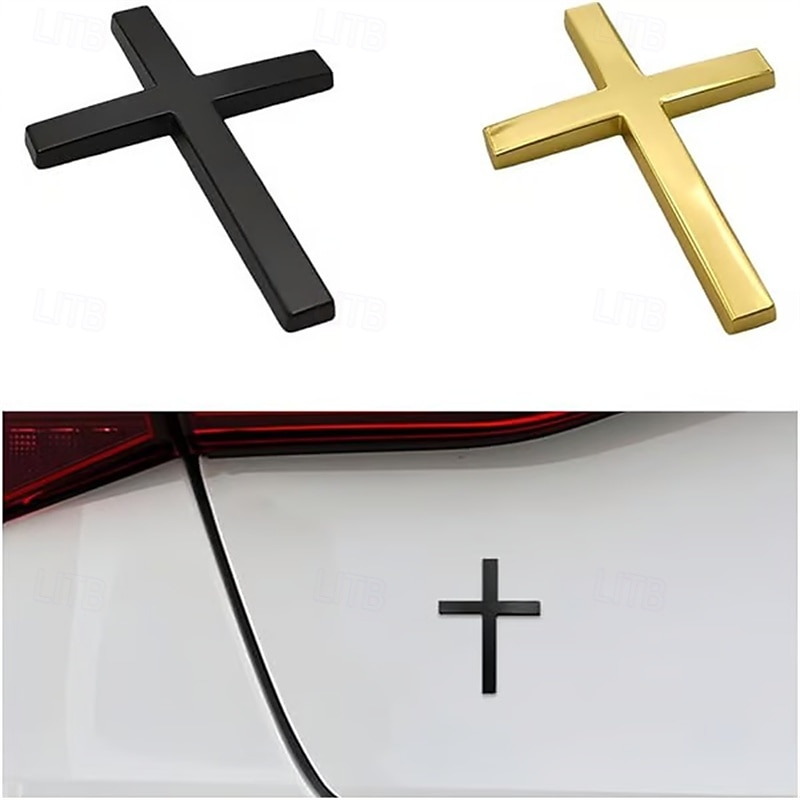 Lot de 4 autocollants en métal représentant une croix de Jésus-Christ, emblème en métal 3D pour voiture, moto, vélo électrique, décoration de logo arrière pour modification de véhicule de 2025 ? $17.49 –P10