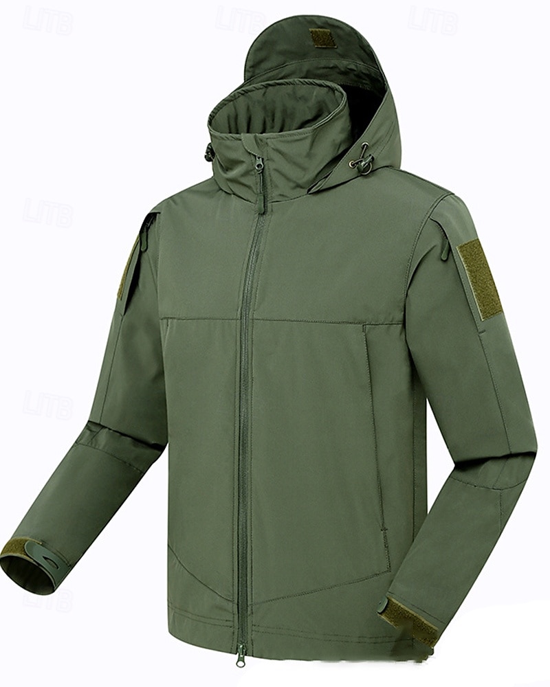 Hombre Cortavientos Chaqueta Chaqueta Softshell Al aire libre Impermeable Resistente al Viento Trajes de senderismo Ropa de senderismo Primavera Otoño Camiseta Caza Camping / Senderismo 2025 - $36.99 –P4