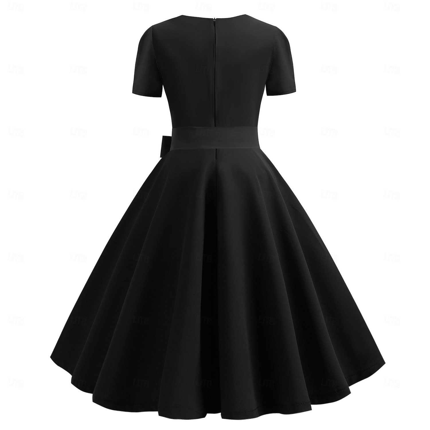 Polka Dots Retro Vintage 1950s Grease Outfits Midi Dress Swing Dress Flare  Dress Polka Dot A-