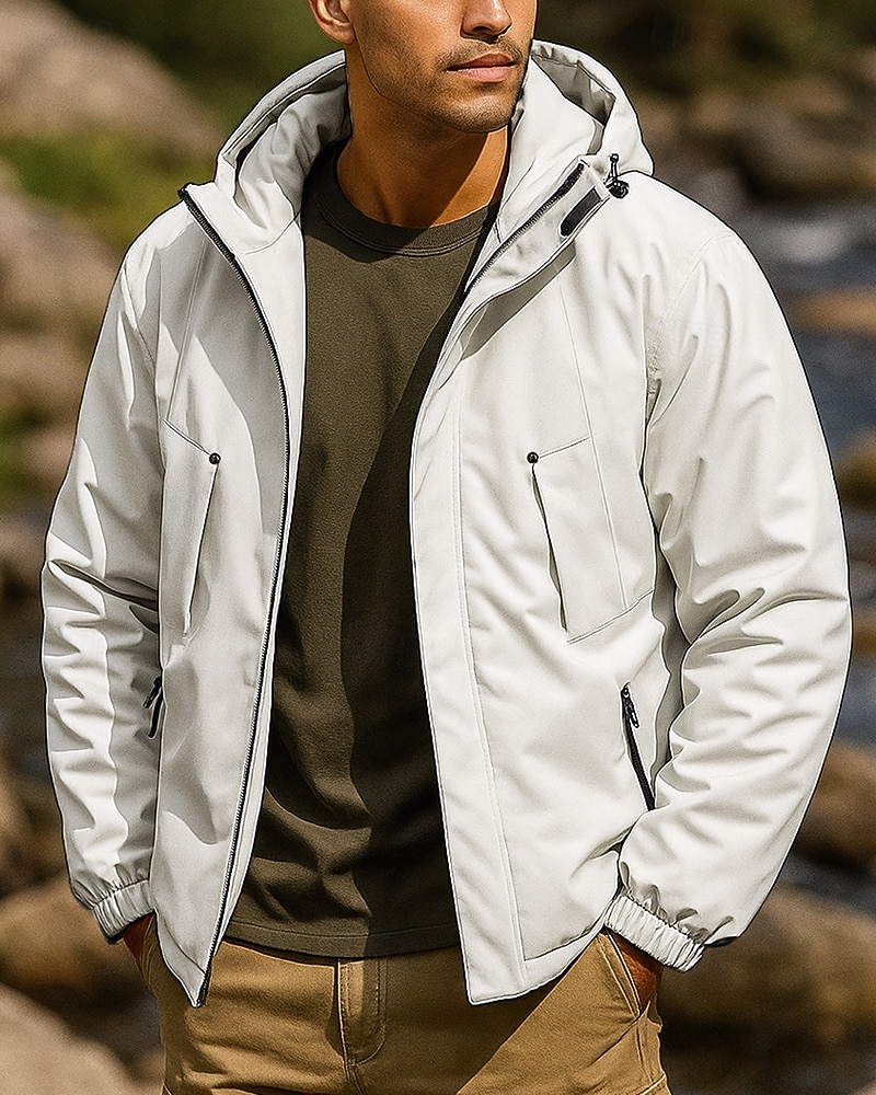 Per uomo Giacca softshell Giacca da escursionismo Giacca invernale Inverno All'aperto Calore Termico Impermeabile Antivento Leggero Top Nero Viola Cachi del 2025 a $36.99 –P1
