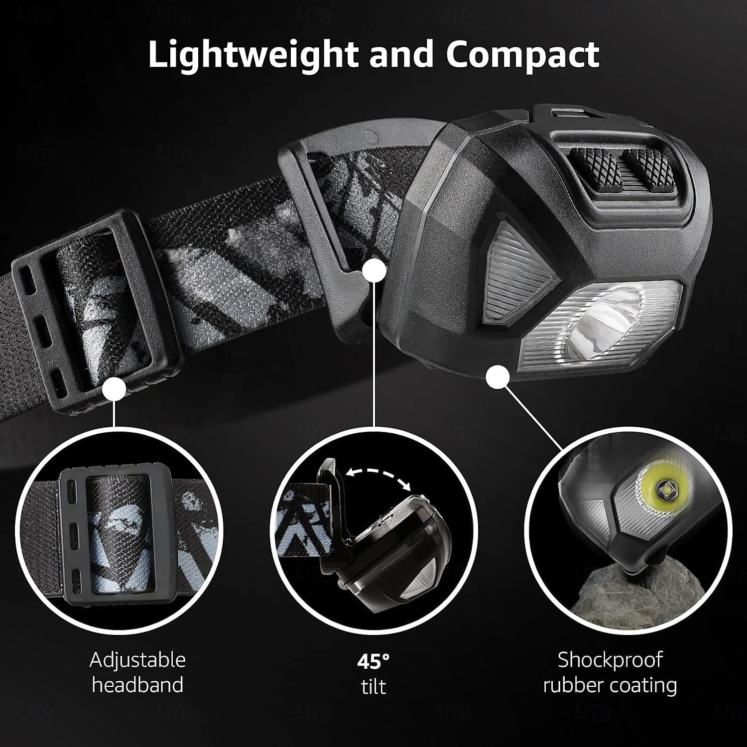 farol, farol de LED super brilhante com 6 modos de iluminação, à prova d'água, farol leve de LED alimentado por bateria para ciclismo, corrida, acampamento para crianças e adultos de 2025 por $16.49 –P3