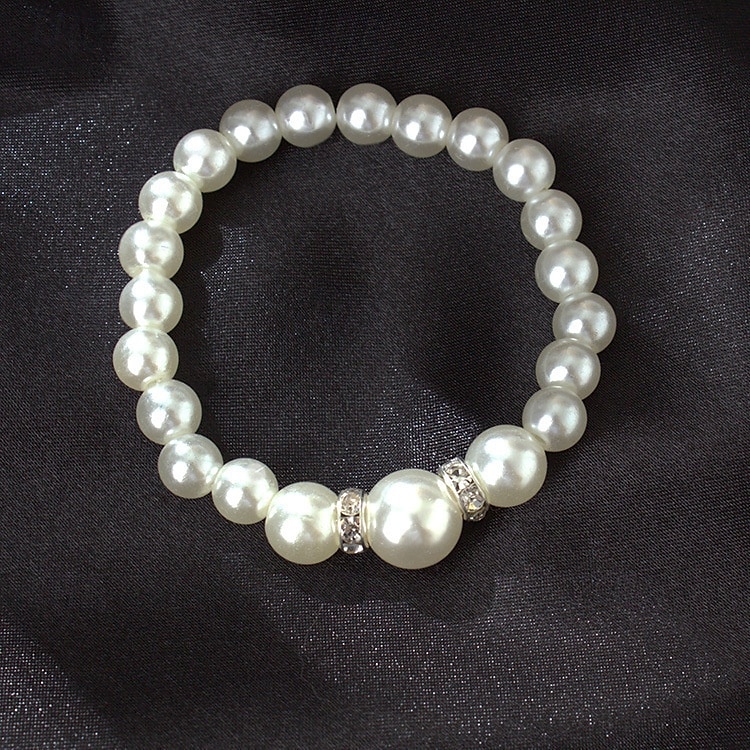Ensembles de bijoux de mariée 1 ensemble boucles d'oreilles en alliage de perles d'imitation collier bracelets ensemble de bijoux élégant pour femme pour fête de mariage occasion spéciale de 2025 ? $23.99 –P2