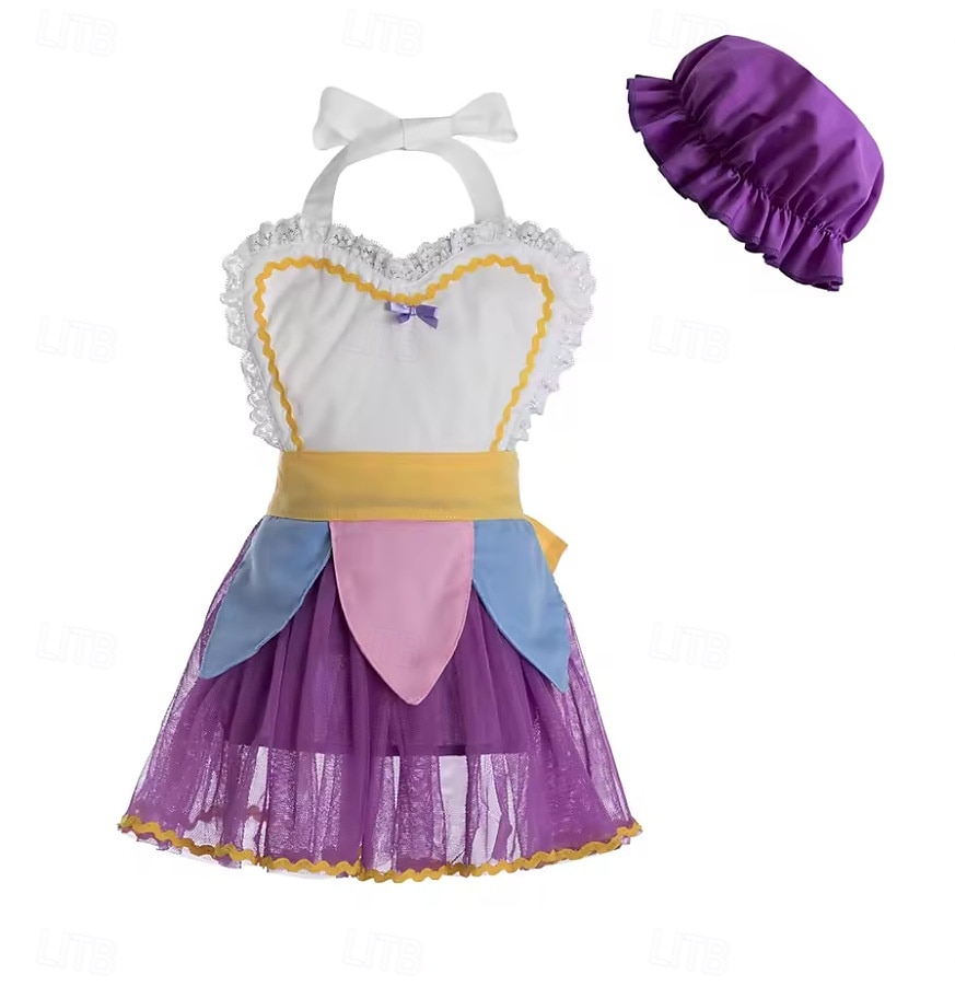 La Bella y la Bestia, cuento de hadas, Sra. Potts Chip, delantal, vestido, disfraz, película, cosplay para niños, adultos, Halloween, carnaval, Día Mundial del Libro, actuación, disfraz educativo, 2025 - $51.99 –P3