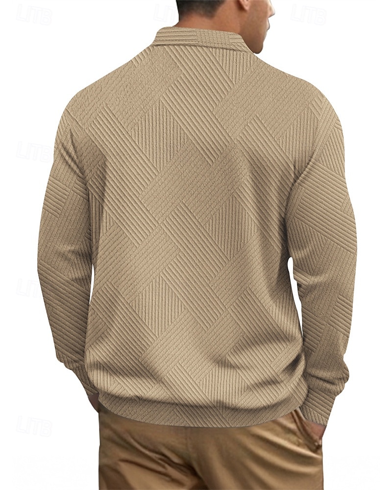 Homme Veste Légère Veste Décontractée Vacances Quotidien Respirabilité Avec Poches Jacquard Printemps Automne Uni Mode Classique Revers Régulier Noir Blanche bleu marine Kaki Gris Claire Veste de 2025 ? $29.99 –P15