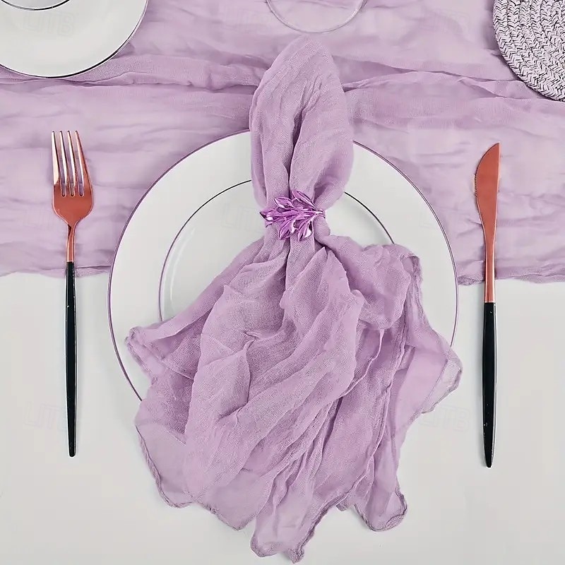 Lot de 10 serviettes en polyester de couleur unie, serviettes de table rectangulaires tissées de 20 x 20 pouces avec bordure élégante, parfaites pour la décoration de table de Noël, de vacances, de de 2025 ? $23.99 –P17