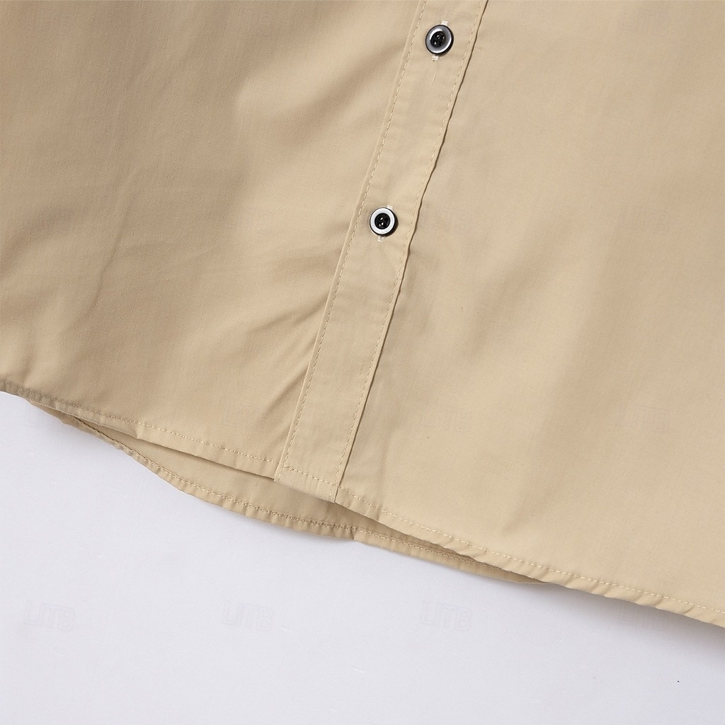 Men's Shirt Dress Shirt Button Down Shirt Non Iron Shirt Button Up Shirt Color Block Wedding Daily Light Blue Black White Light Green Long Sleeve Collar Spring &  Fall All Seasons Clothing Apparel 2025 - $25.99 –P14