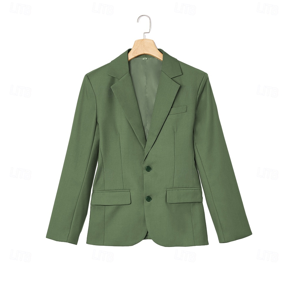 Costumes de mariage pour hommes Affaires Noire Sauge Mode Formelle Été Couleur unie Coupe standard 3 pièces Simple bouton Deux boutons de 2025 ? $136.99 –P7