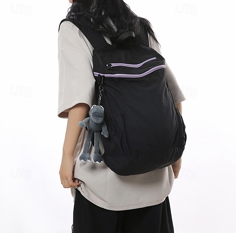 Homme Femmes Sac à Dos Cartable Sac à Dos Fonctionnel Sac à dos scolaire École Quotidien Camping & Randonnée Nylon Réglable Grande capacité Imperméable Fermeture éclair Noir Rose Claire Vert de 2025 ? $32.99 –P5