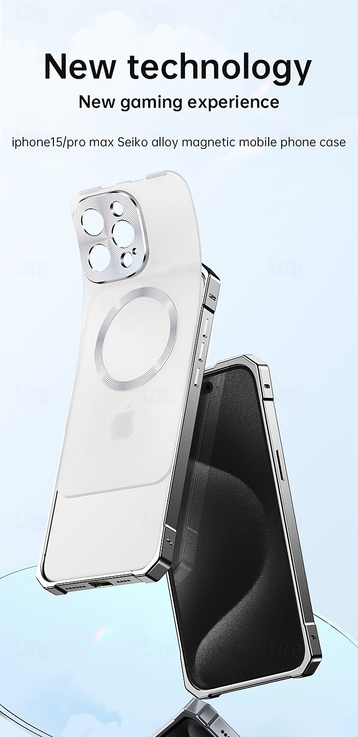 هاتف غطاء من أجل iPhone 16 Pro Max 15 Pro Max غطاء خلفي مغناطيس ضد الصدمات مكتب  /  الأعمال الكمبيوتر الشخصي 2025 - $13.99 –P1