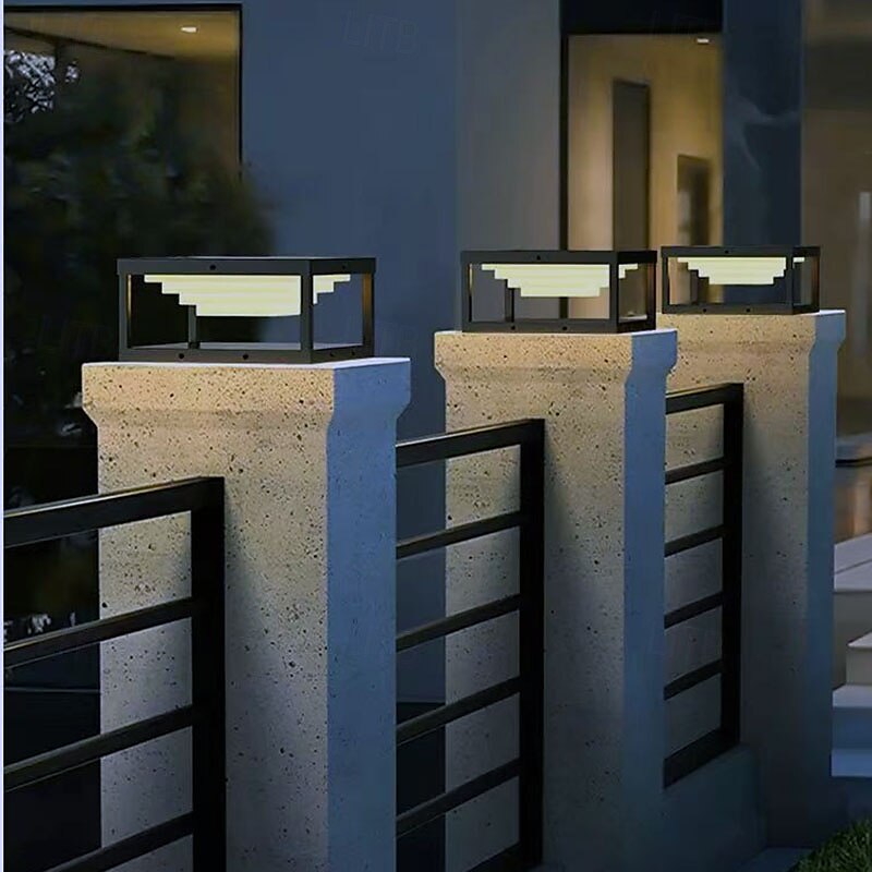 Lampione da esterno IP65 impermeabile, lampada da esterno in acrilico nero da 25/30 cm, per vialetto, cortile, patio, giardino del 2025 a $328.69 –P5