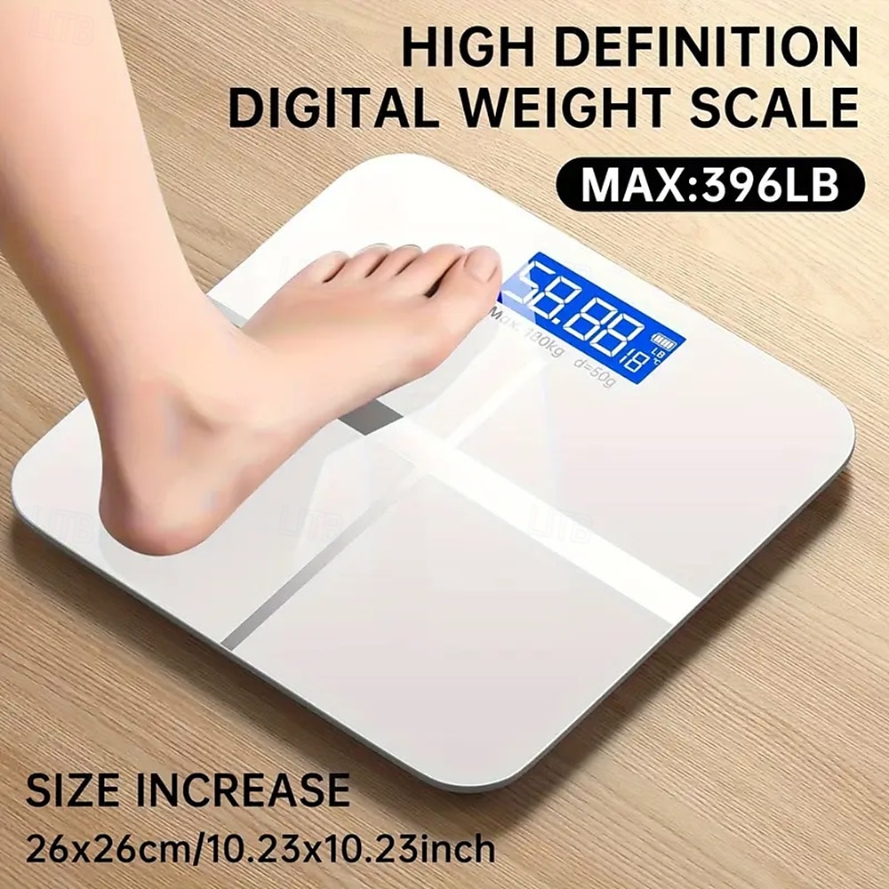 Electronic Scale 396 Pound Digital Bathroom Scale High-precision Scale with LED High-definition Display and Temperature Display (switchable To Kilograms or Pounds) Ultra Wide Platform High-precisi 2025 - $34.99 –P13