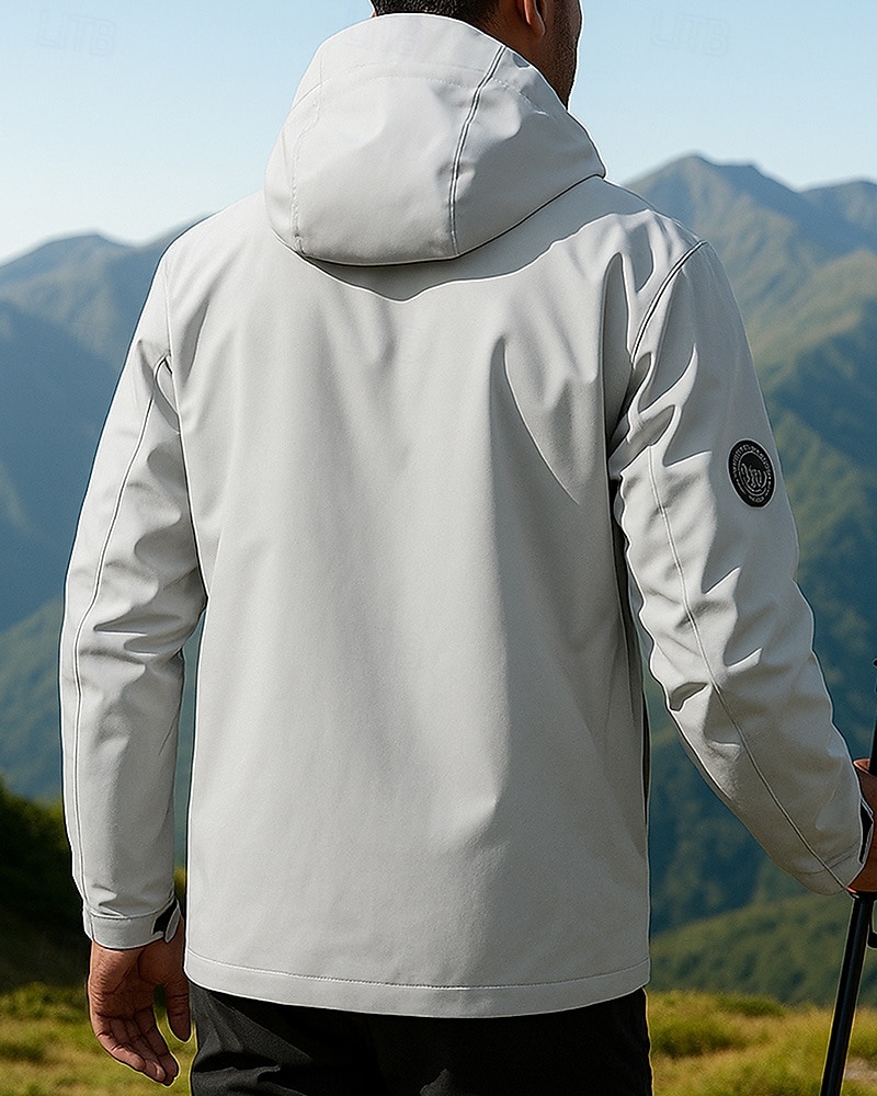 Hombre Cortavientos Chaqueta Chaqueta para senderismo Chaqueta rígida Al aire libre Impermeable Resistente al Viento Trajes de senderismo Ropa de senderismo Primavera Otoño Camiseta Camping 2025 - $28.99 –P2