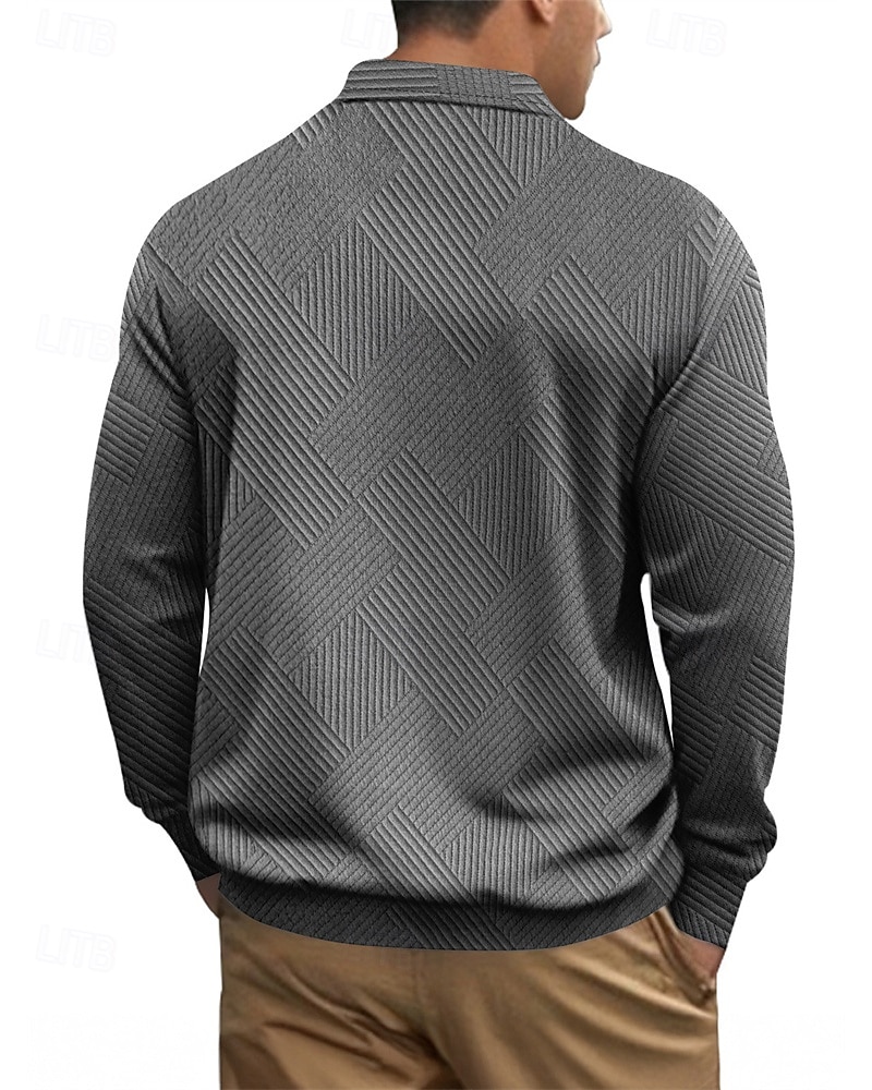 Homme Veste Légère Veste Décontractée Vacances Quotidien Respirabilité Avec Poches Jacquard Printemps Automne Uni Mode Classique Revers Régulier Noir Blanche bleu marine Kaki Gris Claire Veste de 2025 ? $29.99 –P3