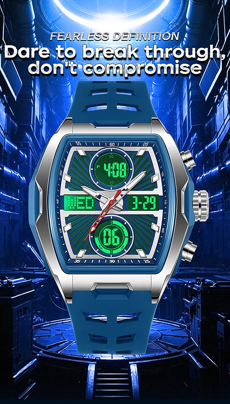 SANDA подарок для женщин и мужчин цифровые часы большой циферблат спортивные часы на открытом воздухе повседневные светящиеся часы-стоп будильник таймер силиконовые часы 2026 - $37.99 –P1