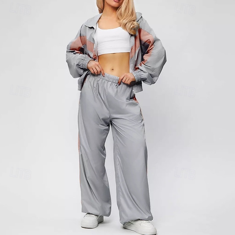 نسائي بدلة رياضية بنطلونات بنطلون رياضي رباط جيب ألوان متناوبة أطقم ملابس رياضية الربيع أسود أحمر الصالة الرياضية تدريب ركض خصر عالي ضد الهواء خفة الوزن رطوبة فتل كم طويل رياضة ألبسة رياضية مرن نسبياً 2026 - $47.99 –P15