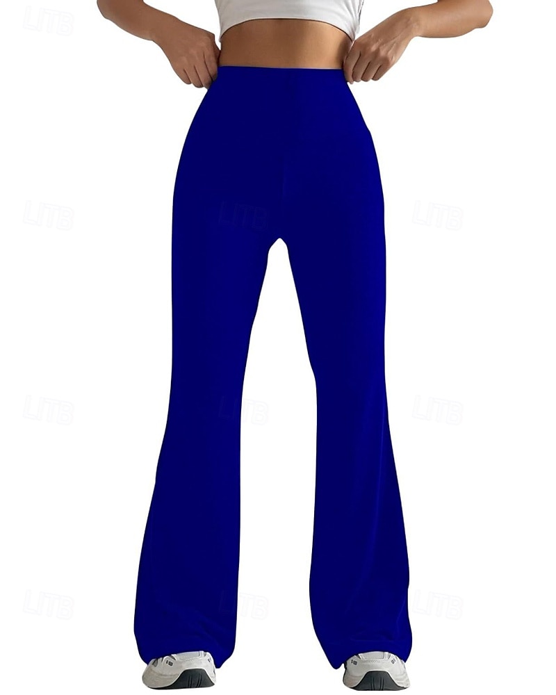 Per donna Gamba larga Pantaloni Eleganti Streetwear Casual Lunghezza intera Naturale Semplice Elastico in vita Confortevole Streetwear Ferie Abbigliamento quotidiano Magenta Grigio Nero Bianco Autunno del 2025 a $17.99 –P10