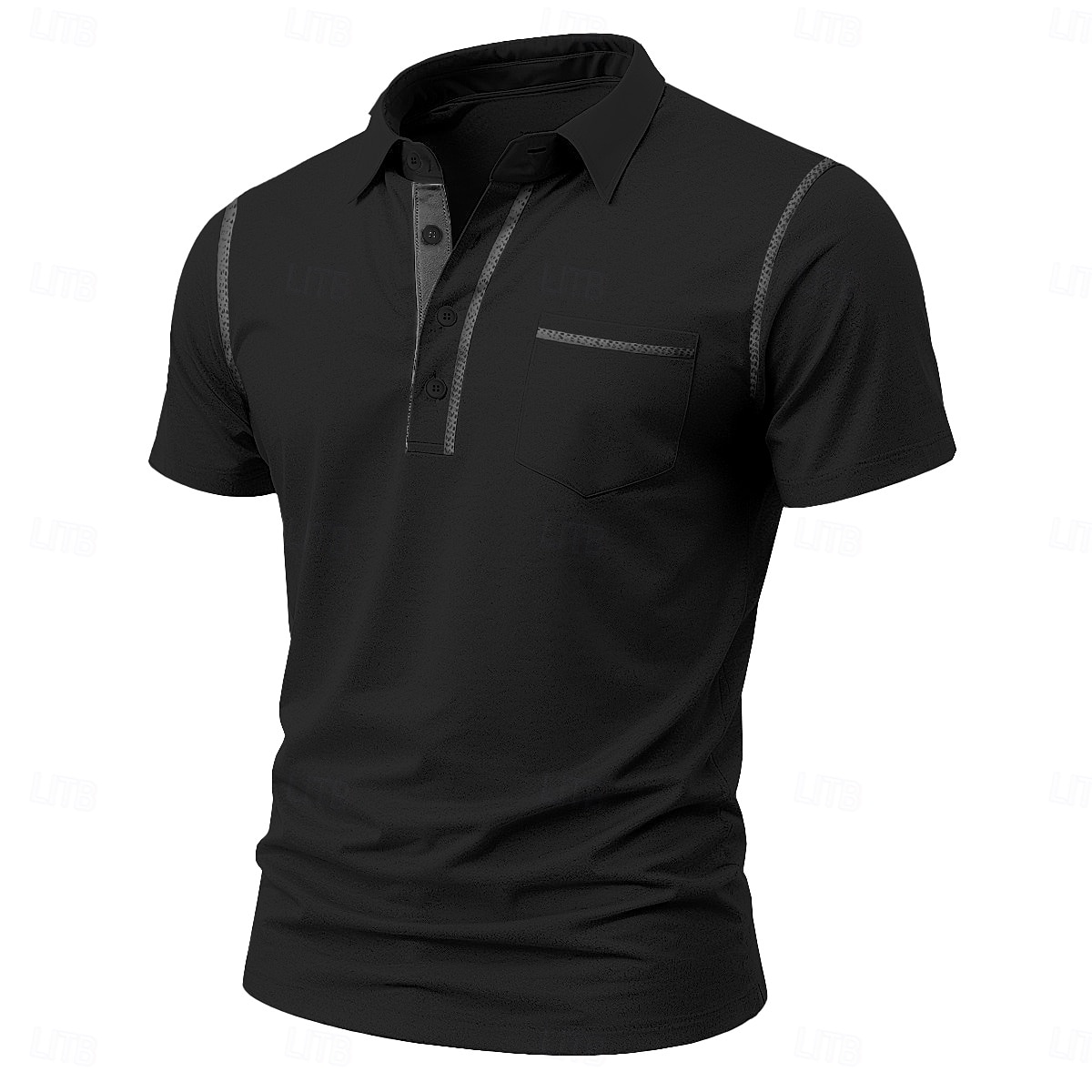 Homens Camisa polo de mistura de algodão Camisa de golfe Casual Esportes Clássico Manga Curta Moda Legal Bloco de cor Bolsos Botões Verão Primavera Primavera & Outono Fino Branco Camisa polo de de 2026 por $20.99 –P6