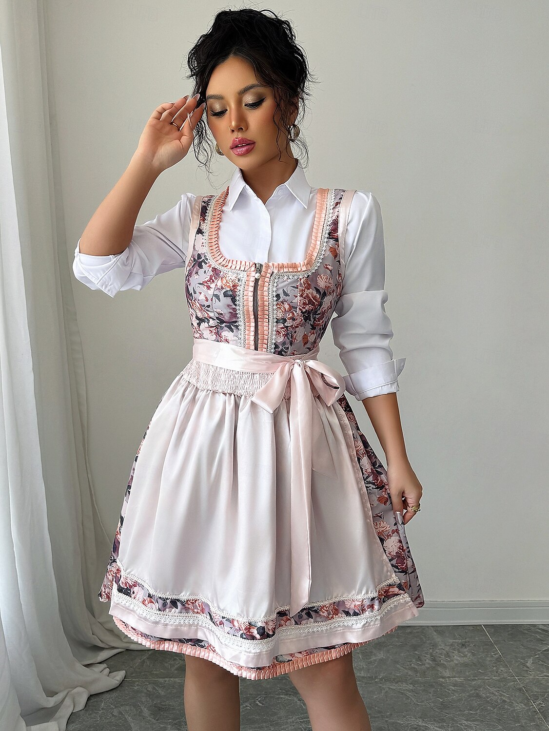 Oktoberfest Dress Dirndl Maid Bavarian German Munich Wiesn Women's Carnival Party Beer Festival Traditional Style Cloth 2025 - $39.99 –P5