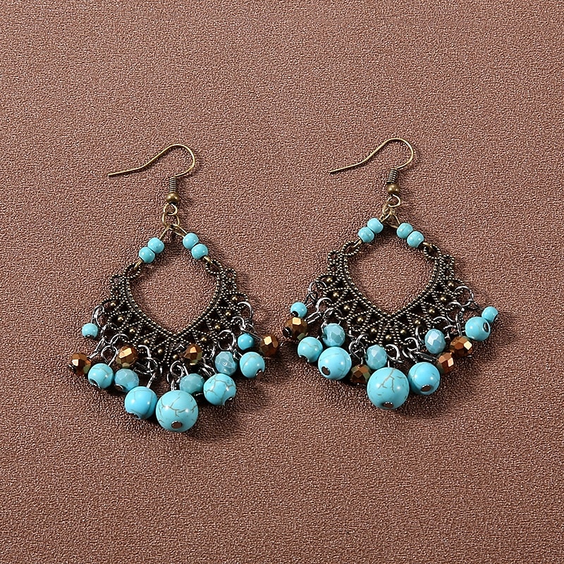 1 Pair Earrings For Women's Street Date Beach Alloy Vintage Style 2025 - $12.49 –P4