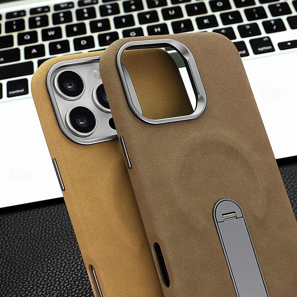 Phone Case For iPhone 16 iPhone 16 Pro iPhone 16 Pro Max iPhone 15 iPhone 15 Pro Max Back Cover with Stand Holder Magnetic Shockproof Retro TPU PU Leather 2025 - $36.99 –P3