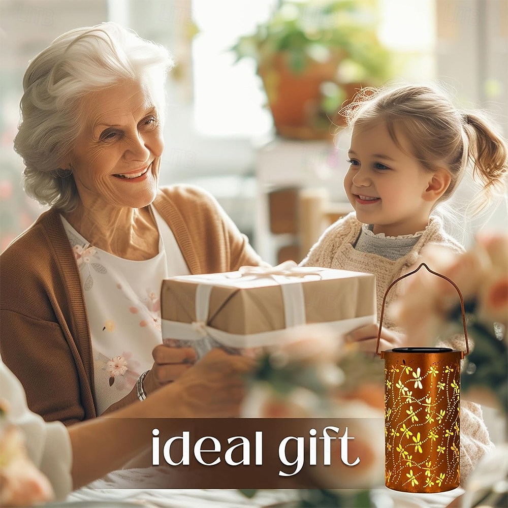 Dragonfly Outdoor Solar Lanterns Garden Waterproof Metal Hanging Decor Lights for Patio Yard Pathway Lawn Front Porch Birthday Gardening Gifts for Women Mom Grandma 2026 - $23.99 –P6