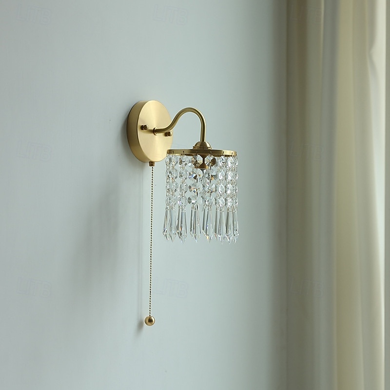 Aplique de pared, apliques de pared modernos, apliques de pared de estilo rústico con pantalla de vidrio transparente, apliques de pared para sala de estar, dormitorio, escalera, baño, pasillo 2025 - $156.99 –P4