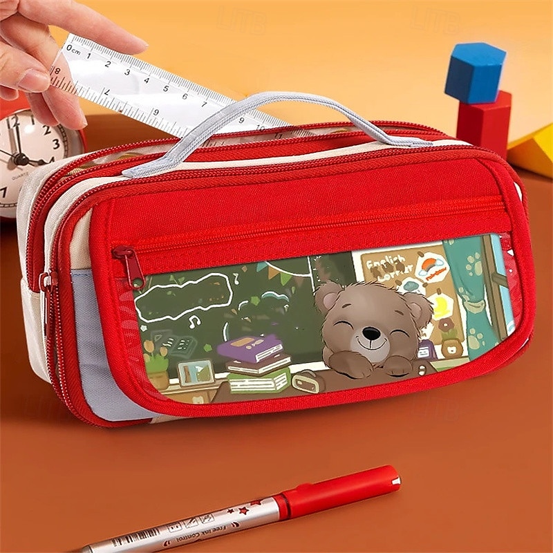 Astuccio portapenne alla moda per bambini, design creativo, colore unito, cancelleria, album, materiale scolastico per bambini del 2025 a $11.99 –P6
