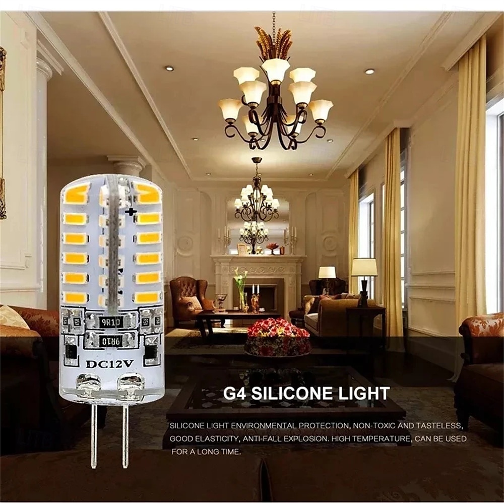 10Pcs Dimmable G4 Led Bulb 2W 3W DC12V 3014SMD Silicone Lamp Warm white/White l 360 Degree Angle LED Light 2025 - $32.99 –P3